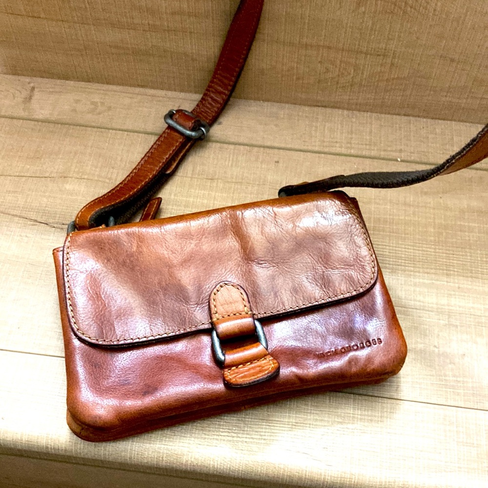 Jack Georges fine leather goods VOYAGER MINI CROSSBODY BAG